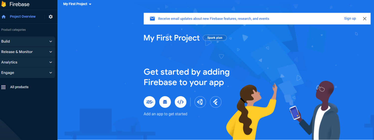 Google-Firebase-console