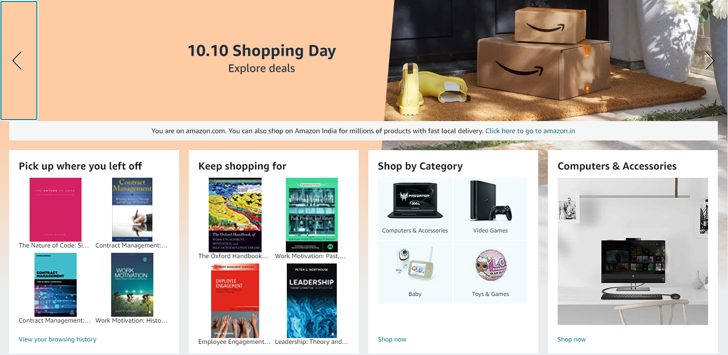 Amazon ecommerce portal