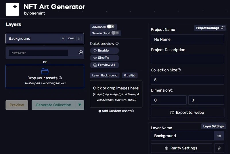 One-Mint-NFT-Art-Generator