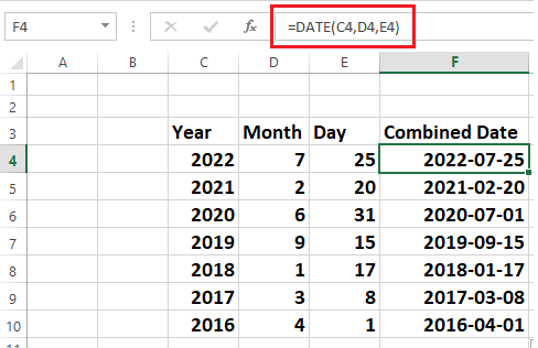 dateformulaexcel