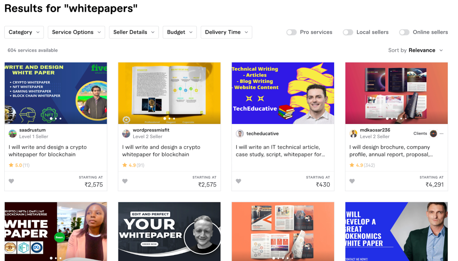 find-whitepaper-writers-on-fiverr