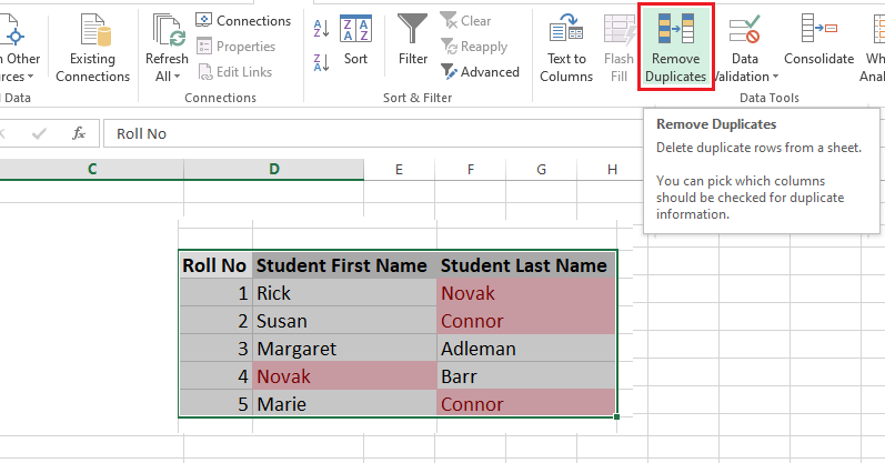 removeduplicateexcel