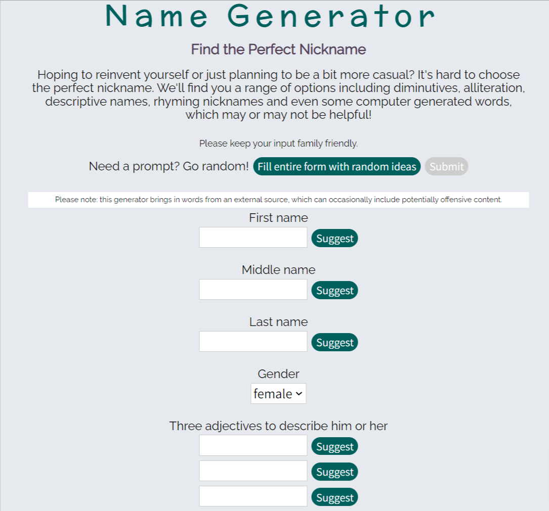 Name Generator