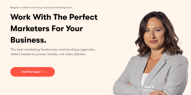 mayple talent marketplace for marketing talent