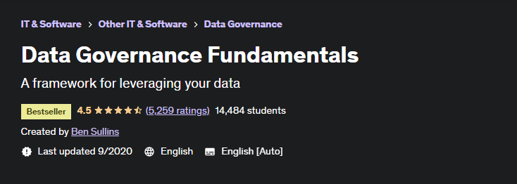 Udemy-Data-Governance-Course