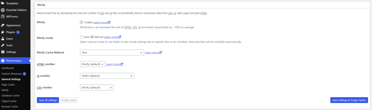 W3TC-Minify-settings