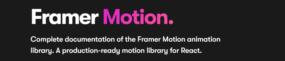 Framer-Motion