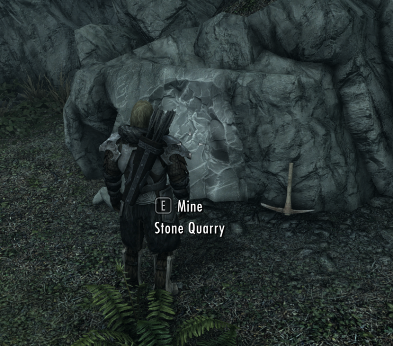 mining quarried stone skyrim