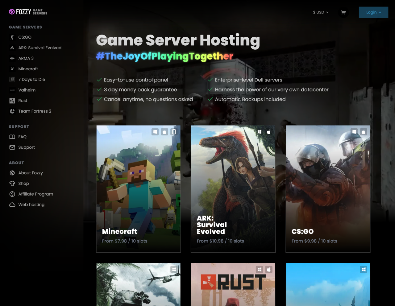 fozzy-game-server-hosting