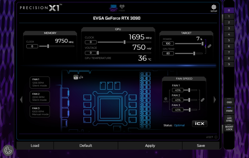 Evga precision X1