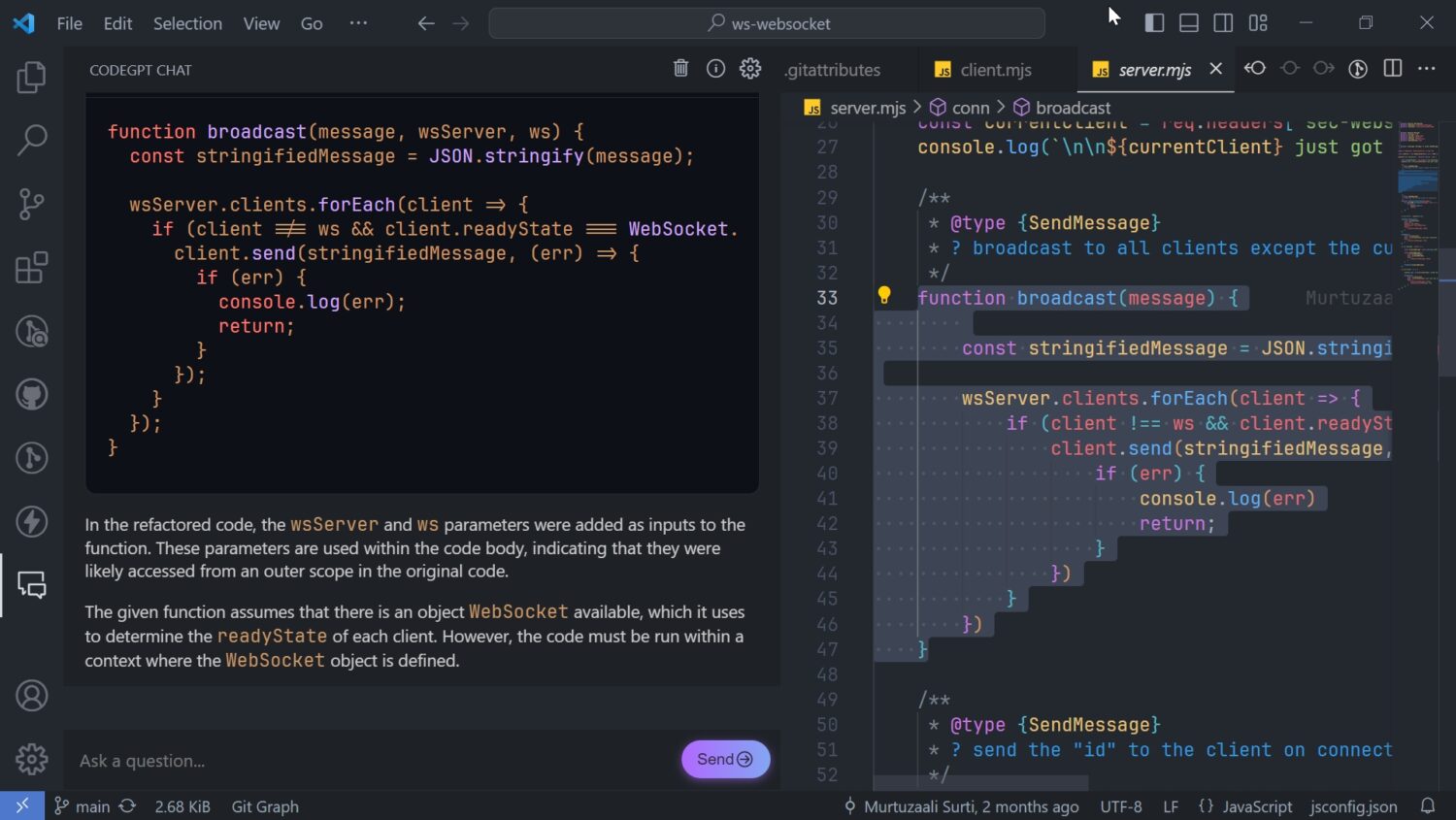 chatgpt refactoring code