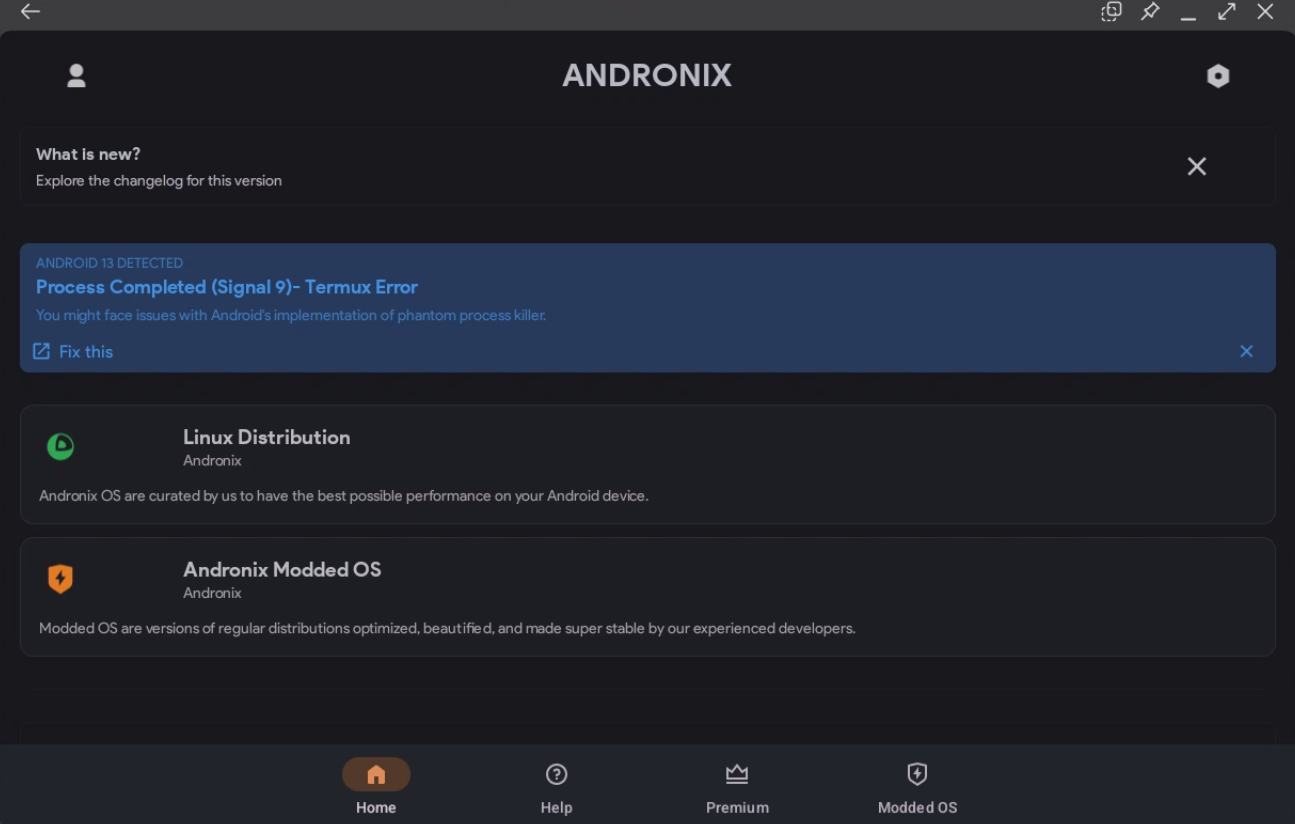 A screenshot of the androidox security app.