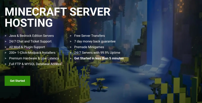 Minecraft server hosting