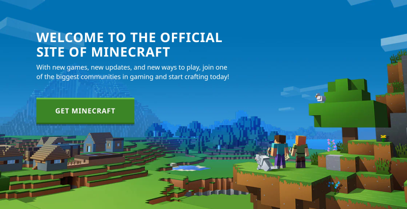 The official site of minecraft.