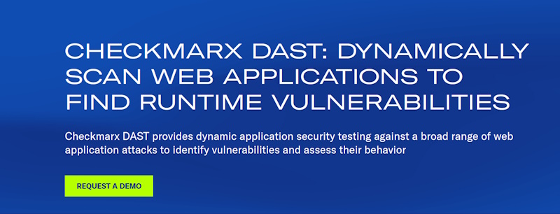 Screenshot of Checkmarx DAST product page