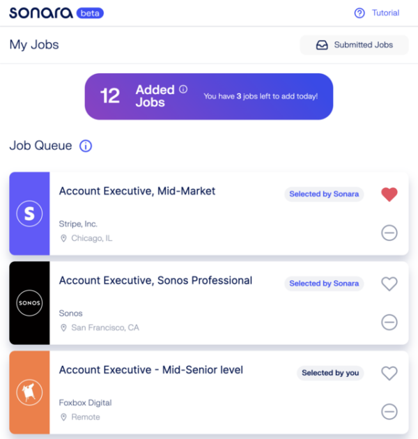 Sonara AI - job application tracker