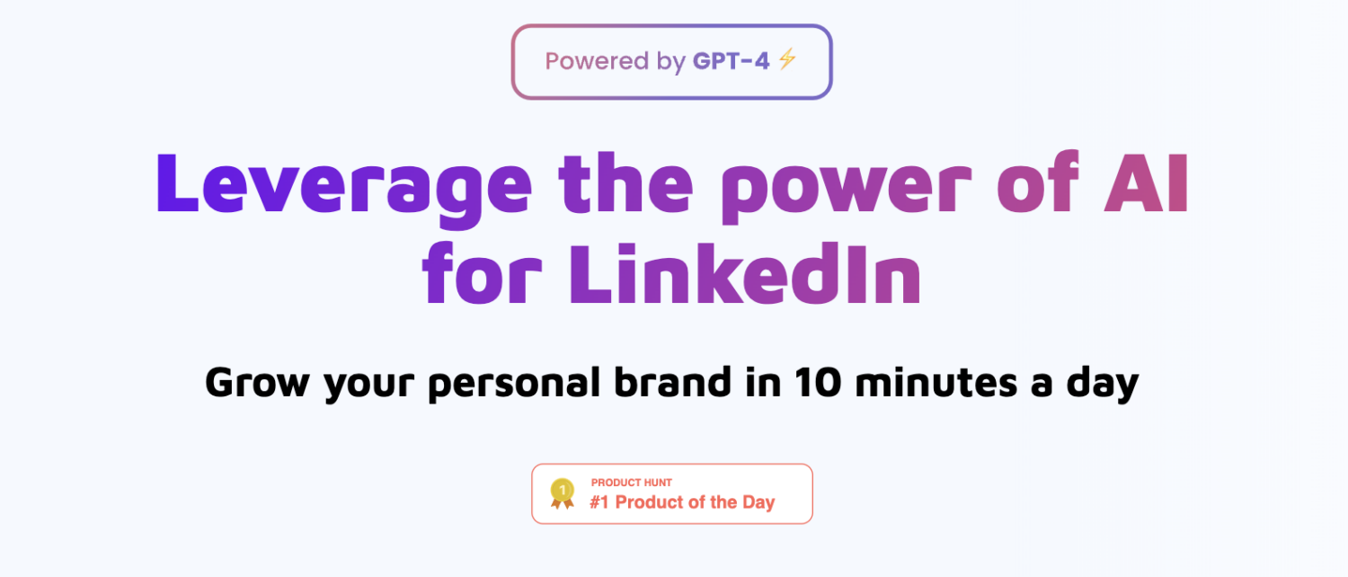 Leverage the power of ai for linkedin.