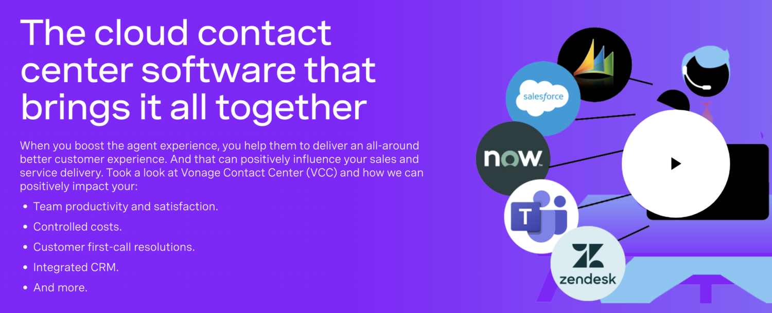 The cloud contact center software that brings all together.