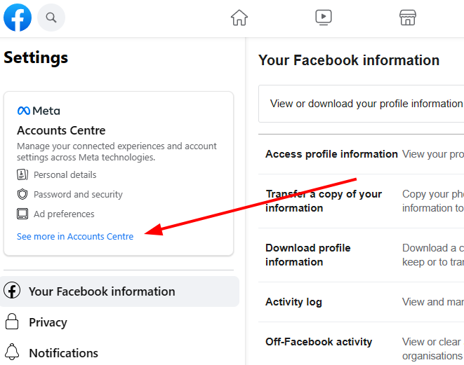 How to change your facebook account settings.