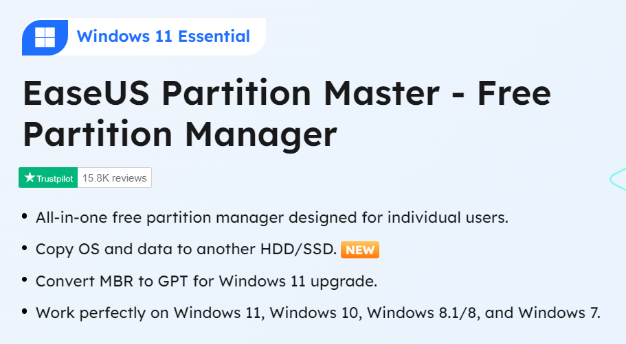 EaseUS Partition Master