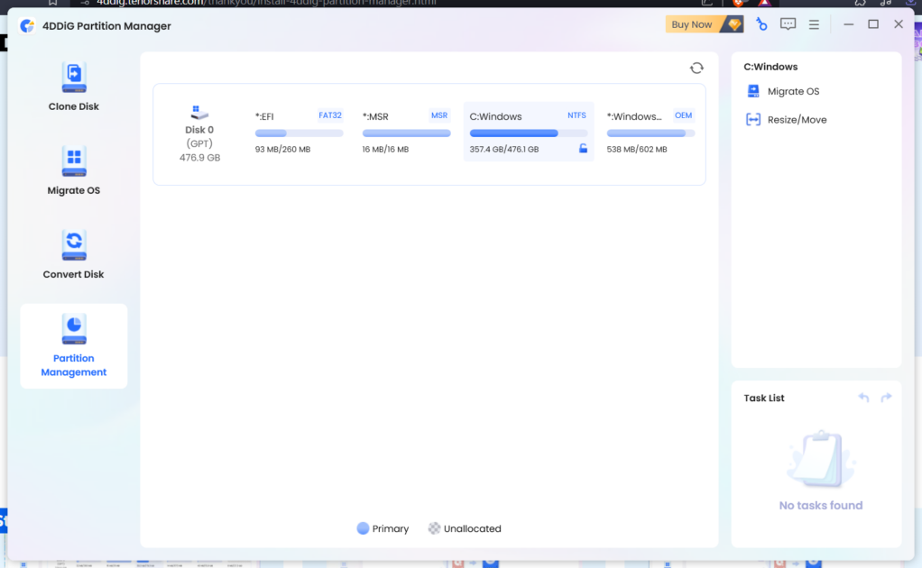 Tenorshare Partition Manager App