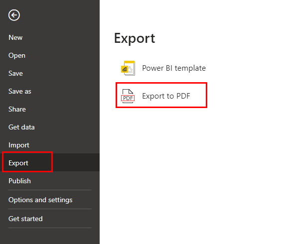 Export to PDF