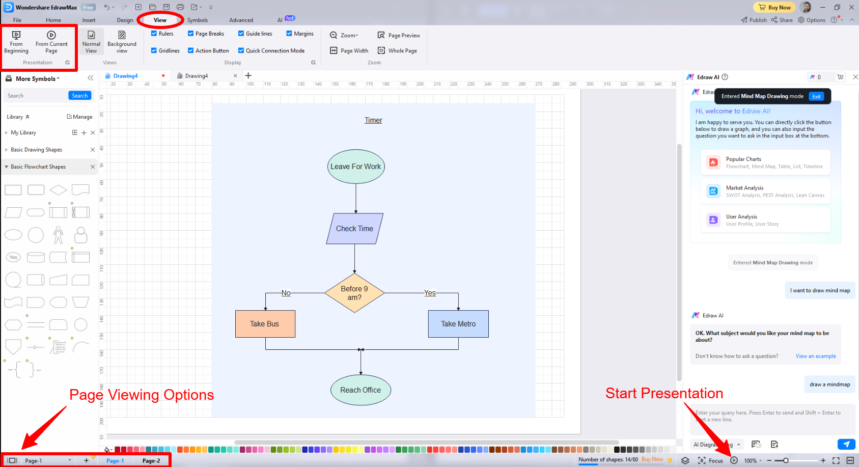 Presentation-from-View-Option