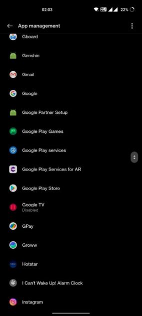 All Apps List