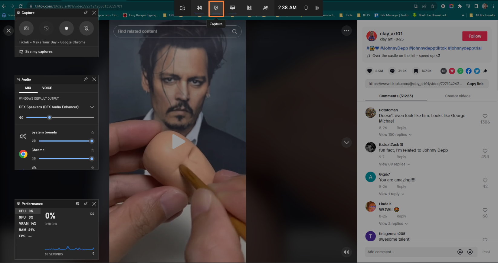 Screen Recording TikTok Video on Windows