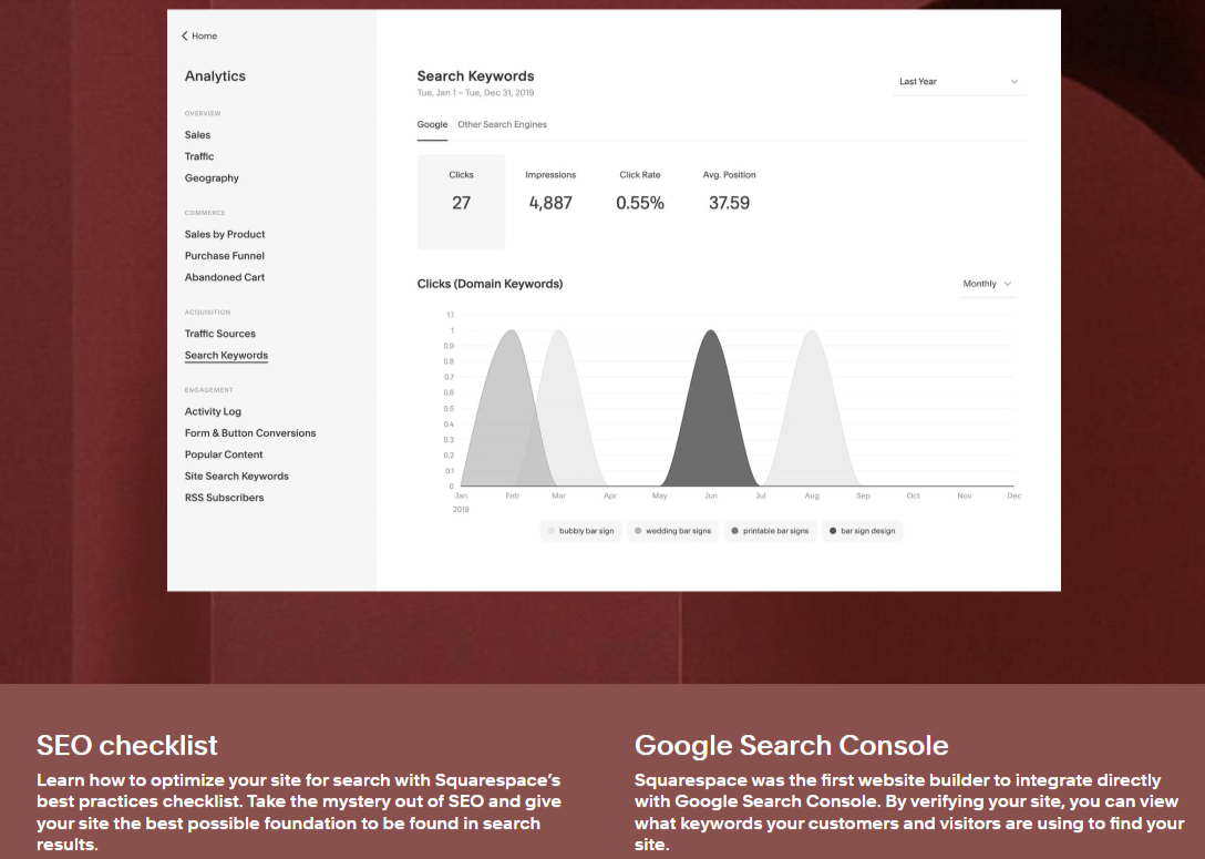 Squarespace SEO Features