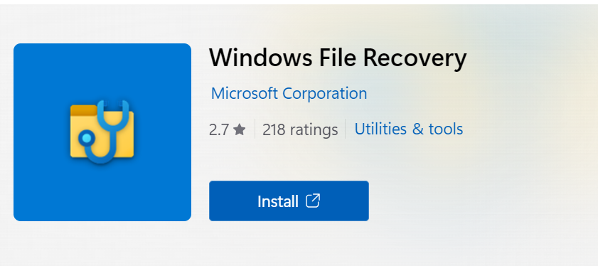 Windows-File-Recovery