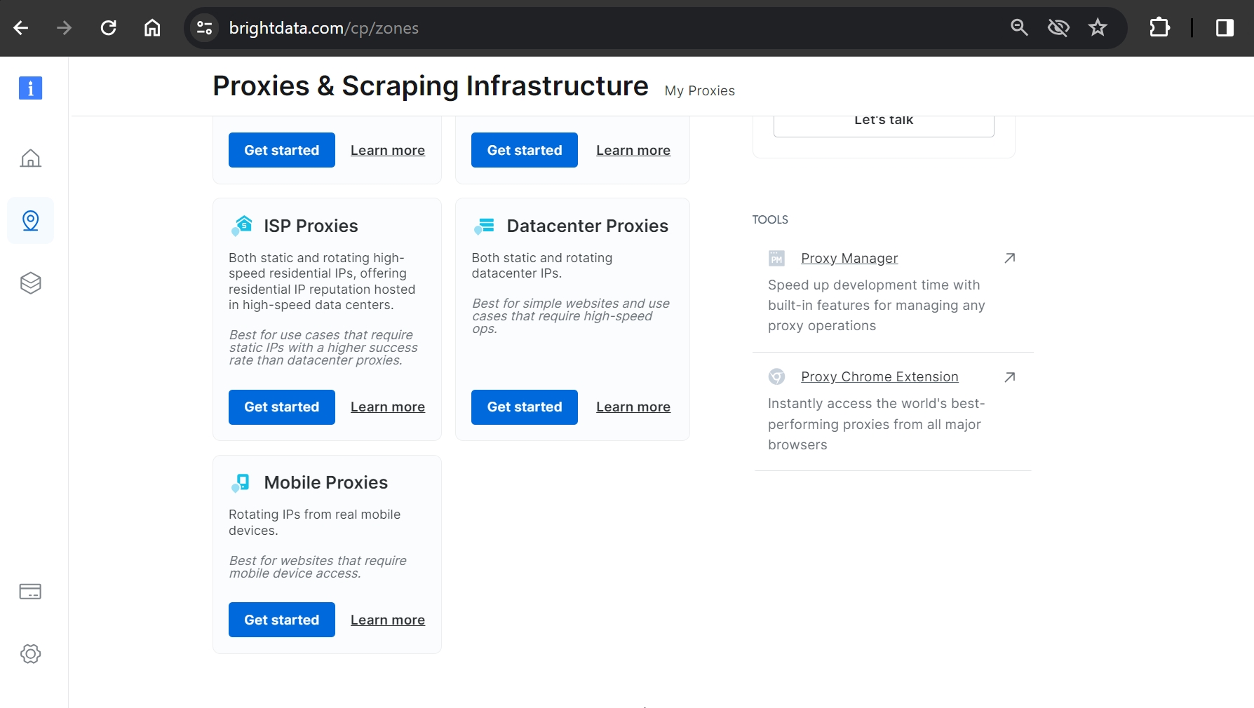 geekflare bright data datacenter proxy