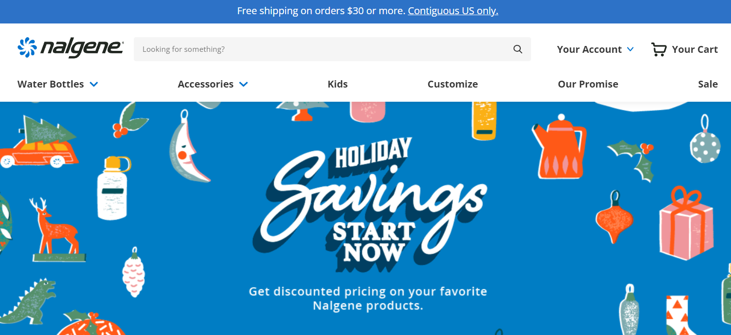 Nalgene-eCommerce-Website-Header