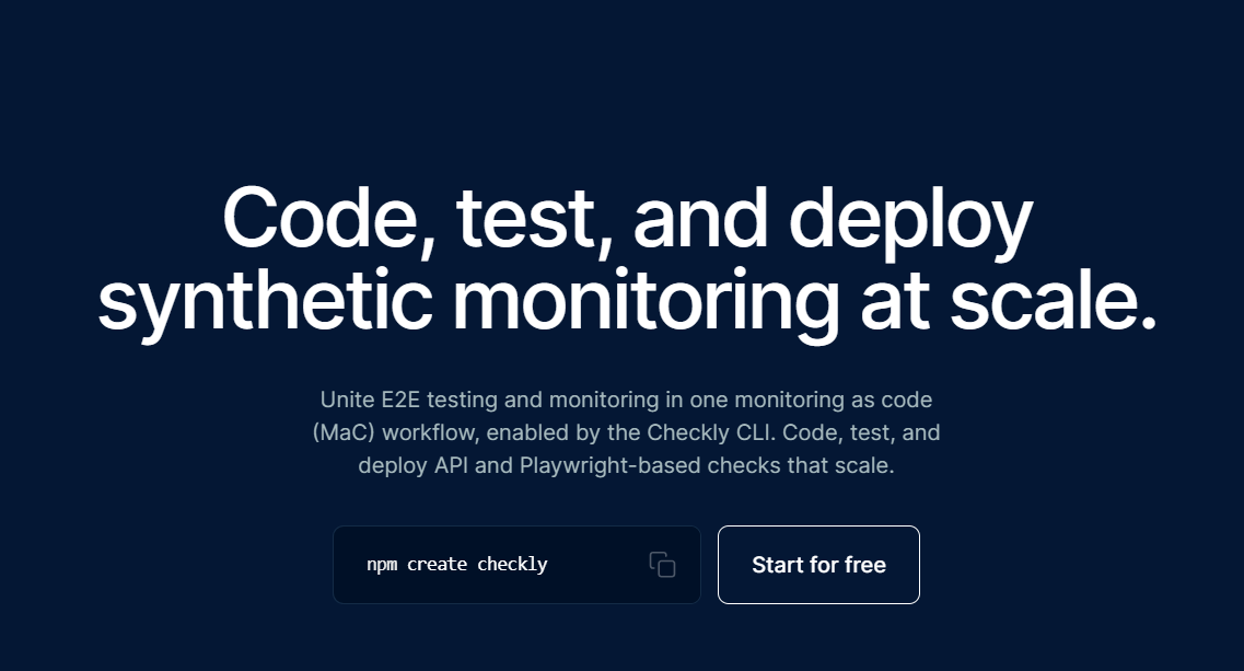 Checkly-monitoring