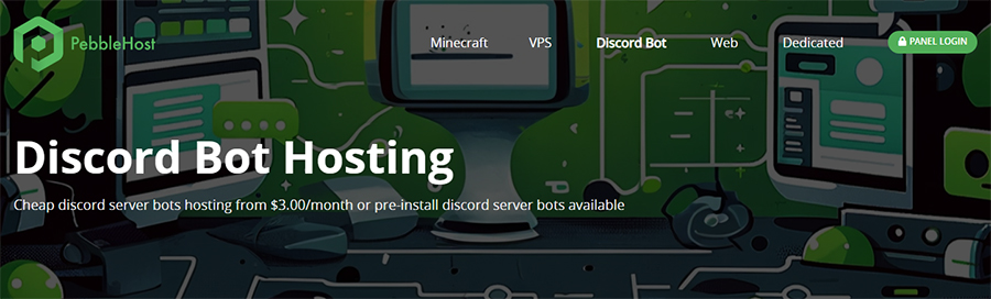 Discord bot hosting PebbleHost.