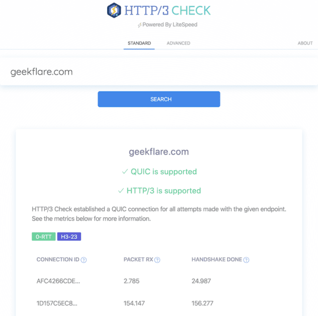 ¿Cómo comprobar si un sitio web es compatible con HTTP/3?