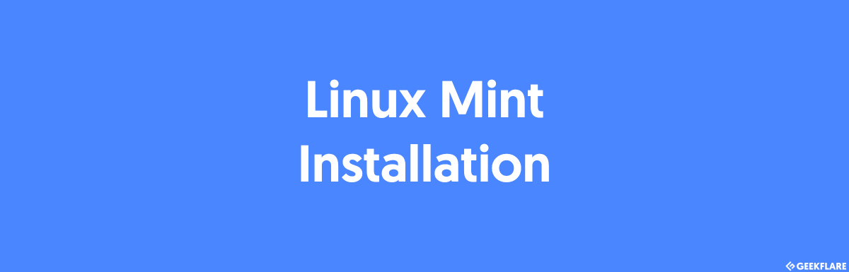 linux mint installation