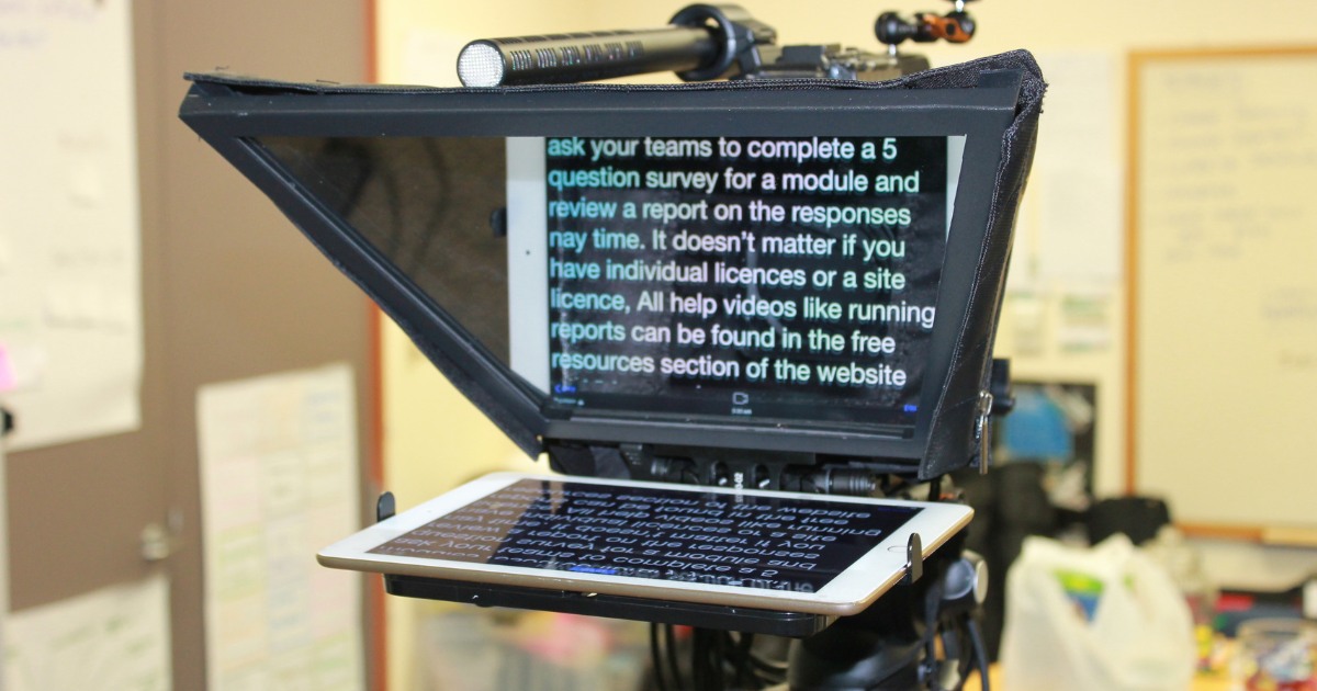 teleprompter