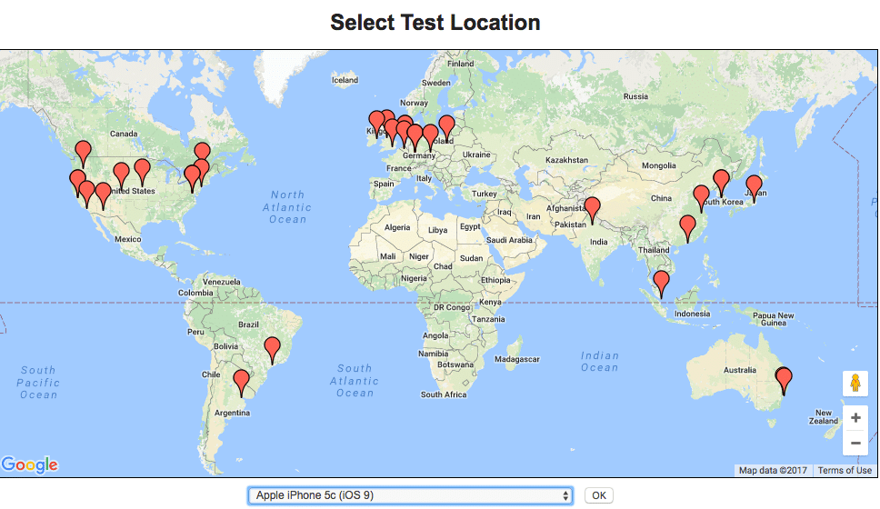 webpagetest-location