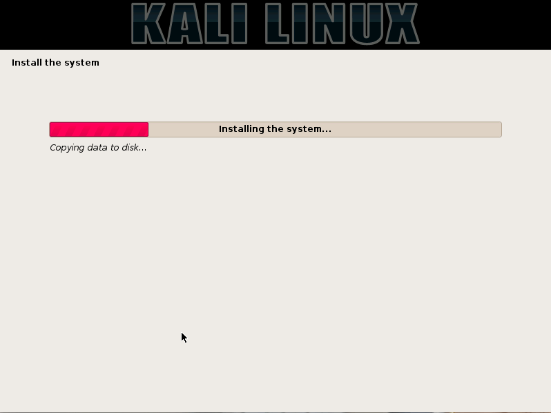 installing-the-kali-system