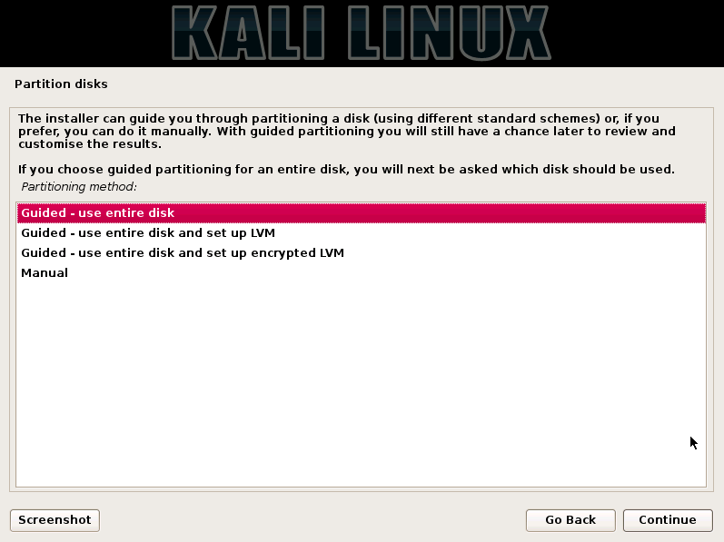 kali-partition-disk