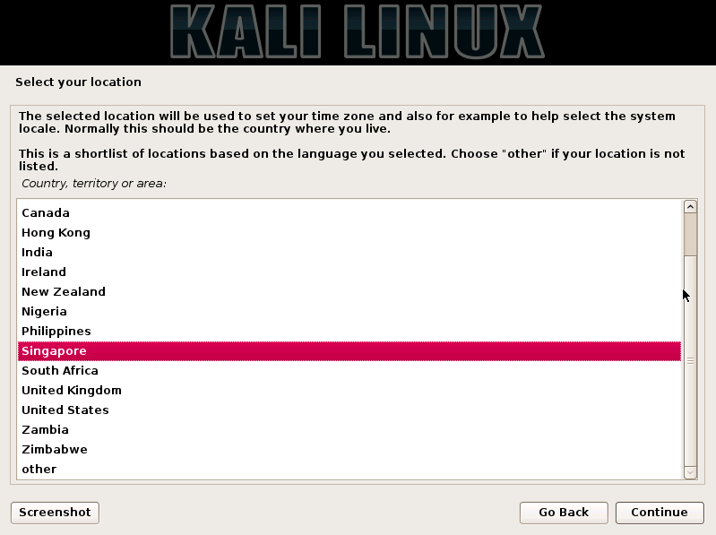 kali-select-location