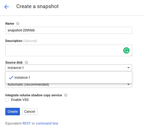 google-vm-snapshot