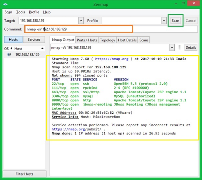 nmap-sv