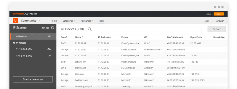 spiceworks-ip-scanner