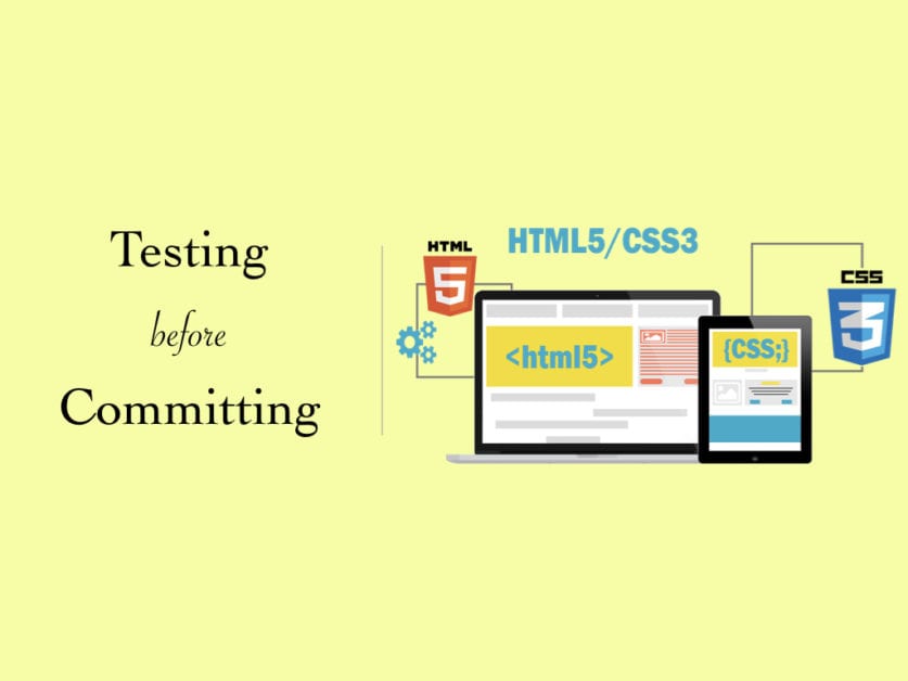 testing before committing