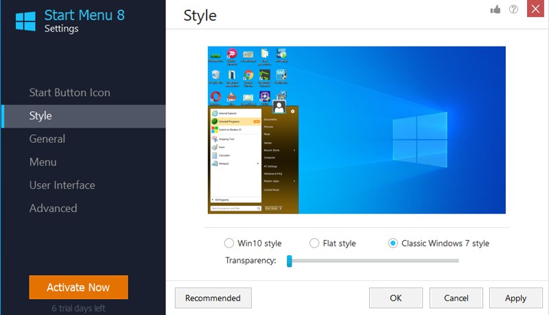 IObit Start Menu 8