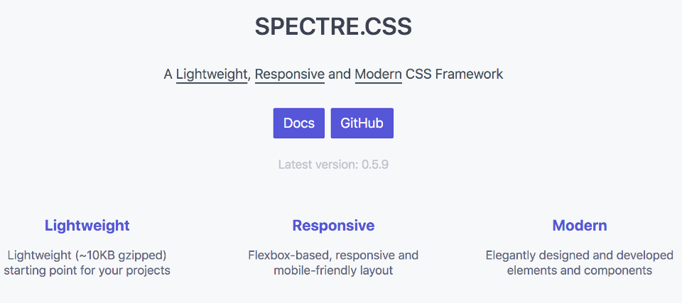 spectre-css-overview