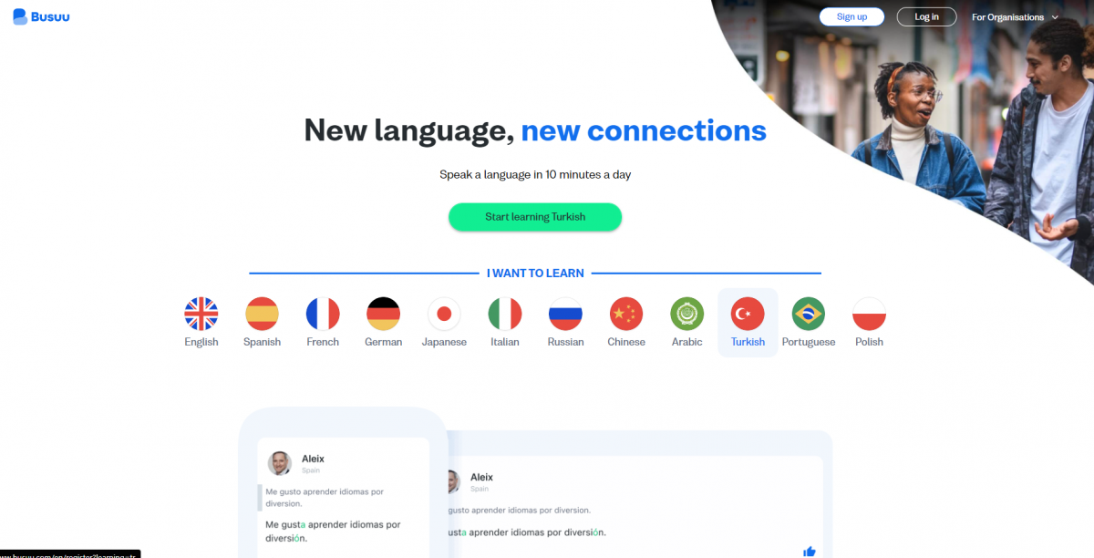 learn new language with busuu