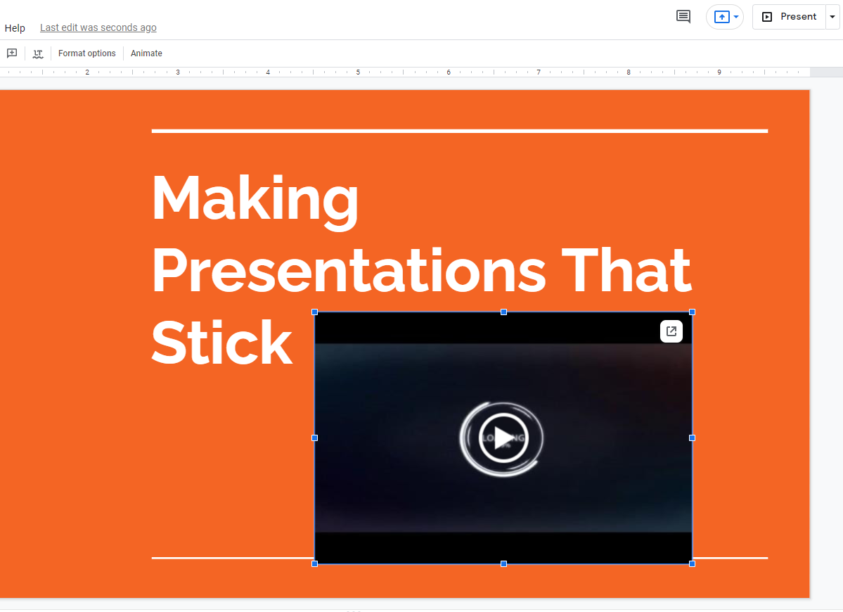 google slide embed